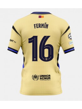 Moški Nogometna dresi replika Barcelona Fermin Lopez #16 Gostujoči 2025-26 Kratek rokav